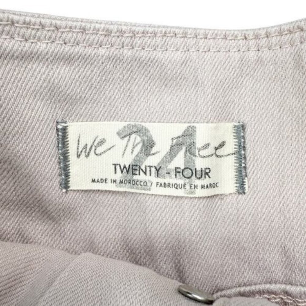 Free People We The Free Paris High Waisted Twill Pleated Short In Ivory Size 24 - Picture 4 of 6